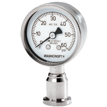 Ashcroft Sanitary Pressure Gauge, 1032 Fractional
